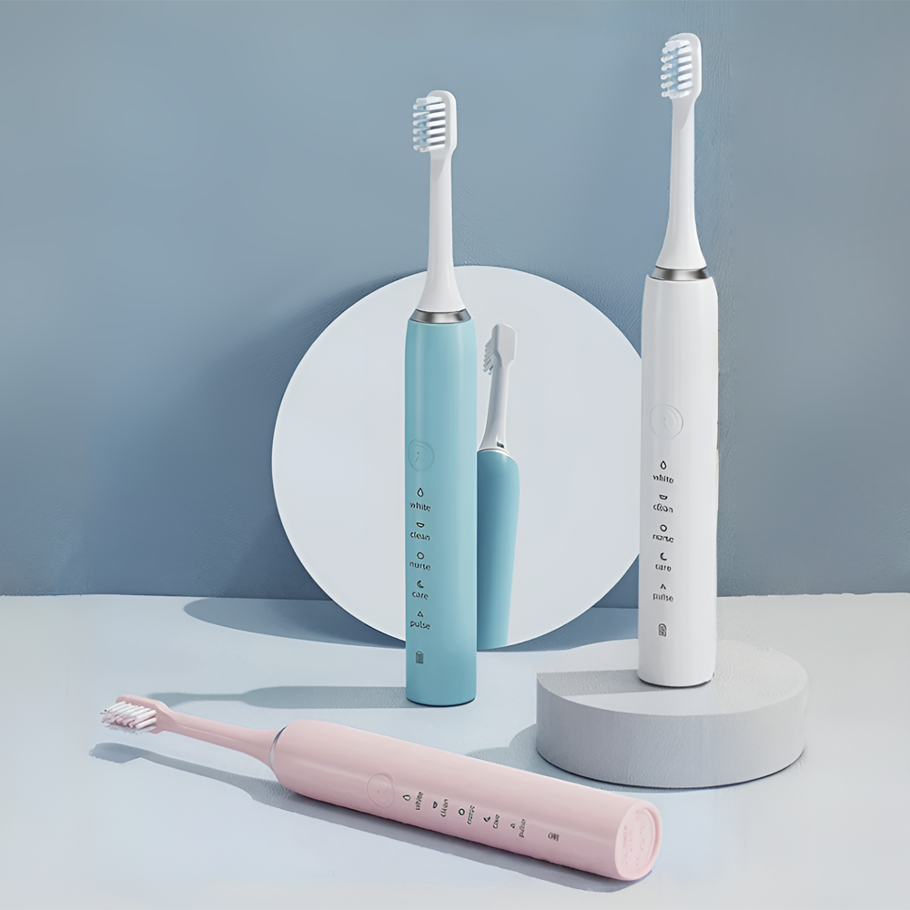 Rechargeable Sonic Electric Toothbrush for Adults – Smart Timer, Whitening & Deep Clean Modes