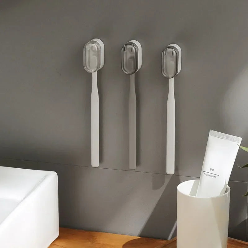 Non-marking Wall-mounted Toothbrush Holder