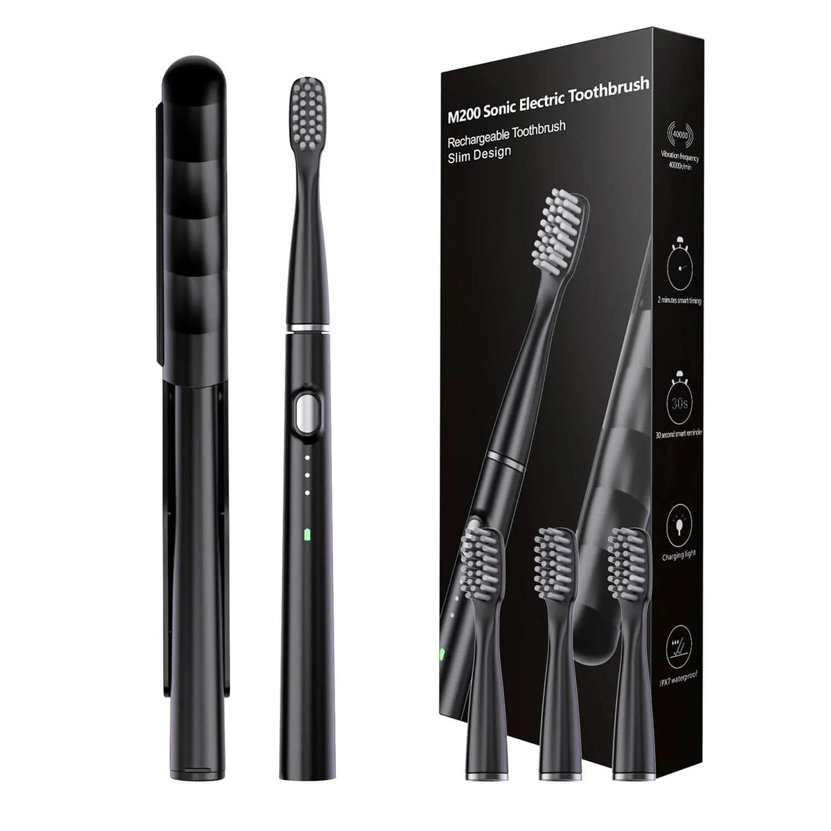 Sarmocare M200 Sonic Electric Toothbrush – Compact, Travel-Ready & Waterproof