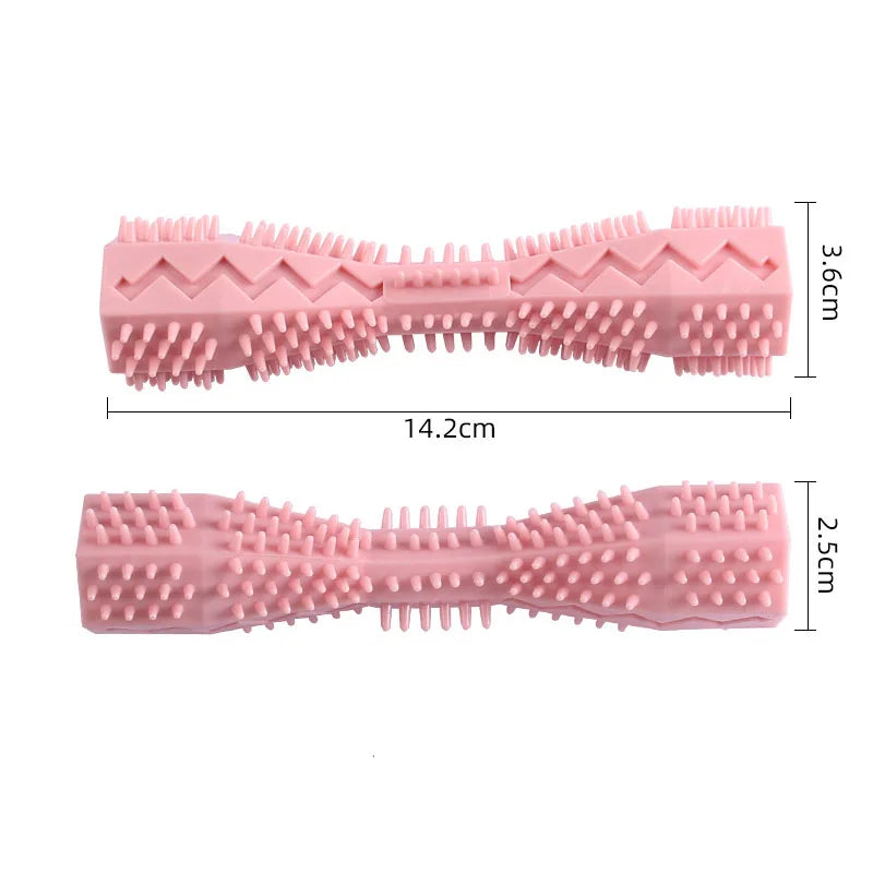 Durable Dog Chew Hexagonal Toy Toothbrush