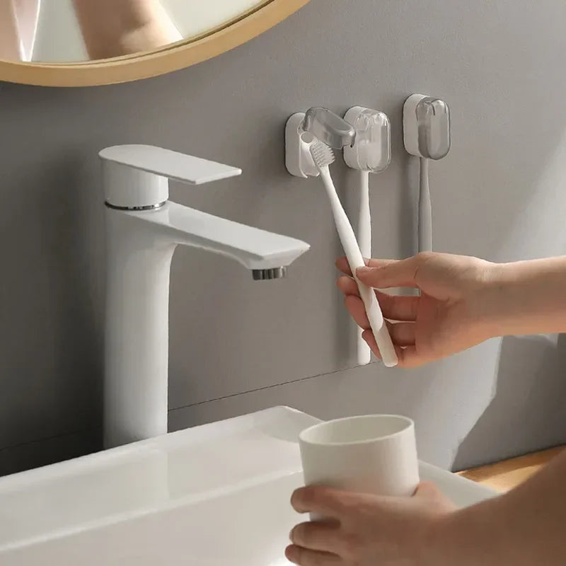 Non-marking Wall-mounted Toothbrush Holder