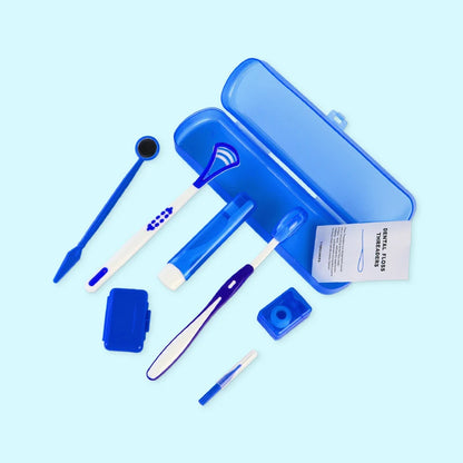Portable Travel Dental Kit for Braces – 8-Piece Oral Care Cleaning Set