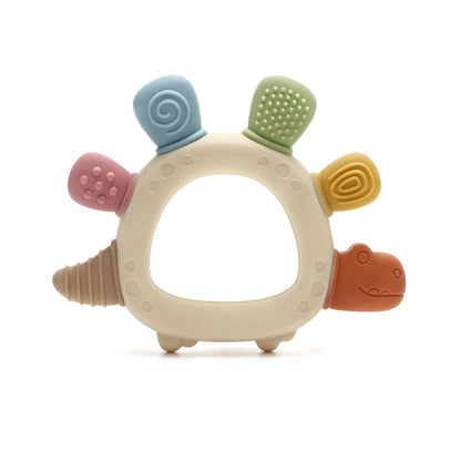 Baby Dinosaur Silicone Teething Toy | BPA-Free Infant Teether
