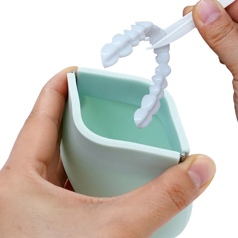 Denture & Retainer Case | Silicone Dental Appliance Storage Case