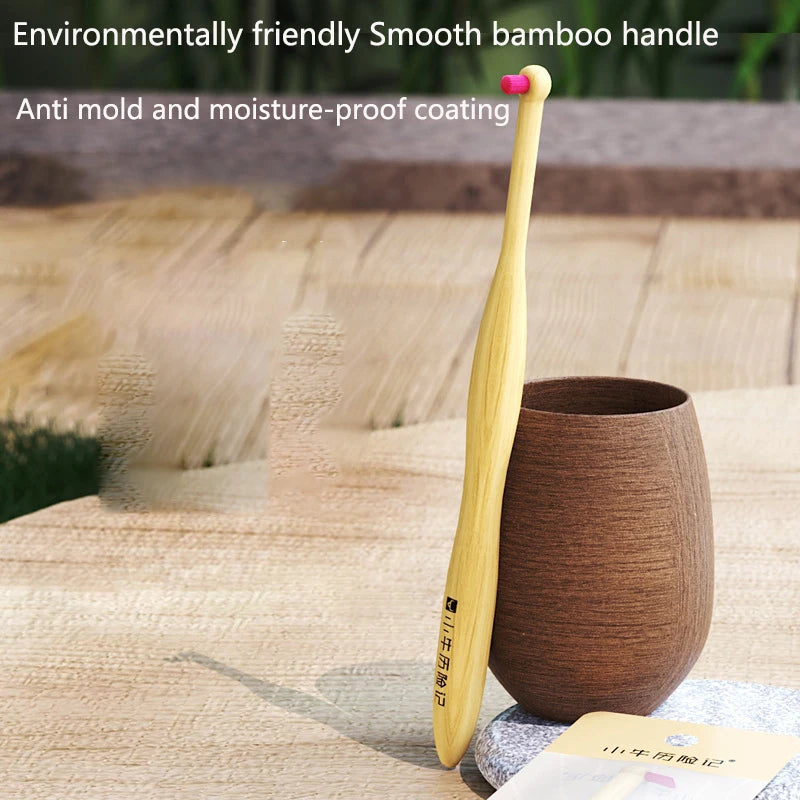 Bamboo Interdental Brush for Plaque & Tooth Stain Removal (1–10 Pieces)