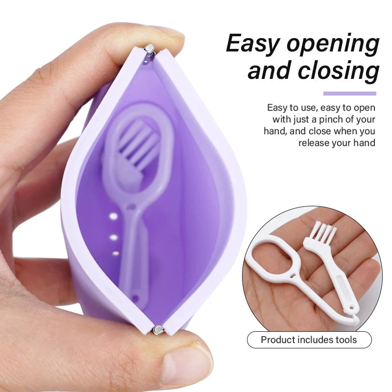 Denture & Retainer Case | Silicone Dental Appliance Storage Case