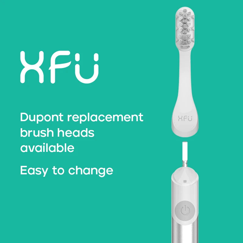 XFU Sonic Toothbrush with Dupont replacement brush heads