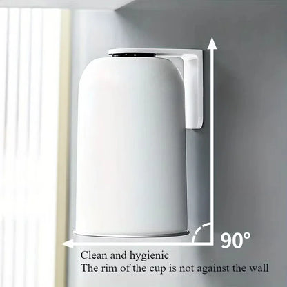 304 Stainless Steel Magnetic Mouthwash Cup | Wall Mounted No-Drill Bathroom Cup