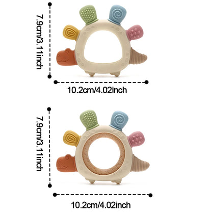 Baby Dinosaur Silicone Teething Toy | BPA-Free Infant Teether