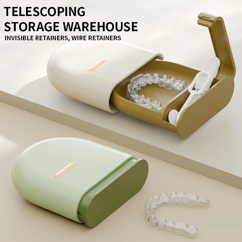 Clear Aligner & Retainer Case | Portable Orthodontic Storage Box