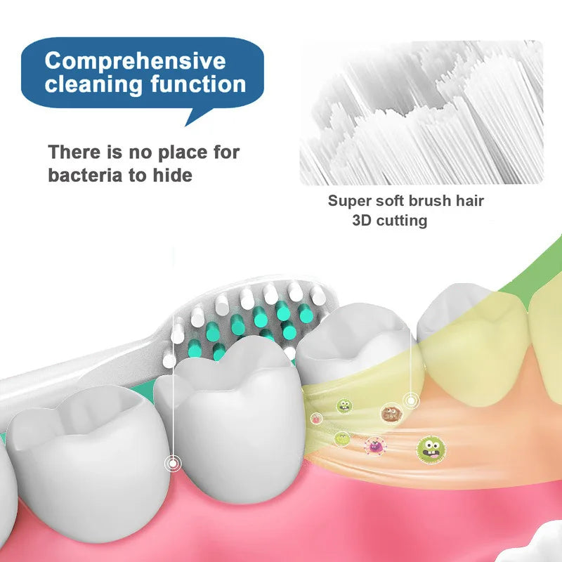 Toothbrush With Mulch Cleaning Modes