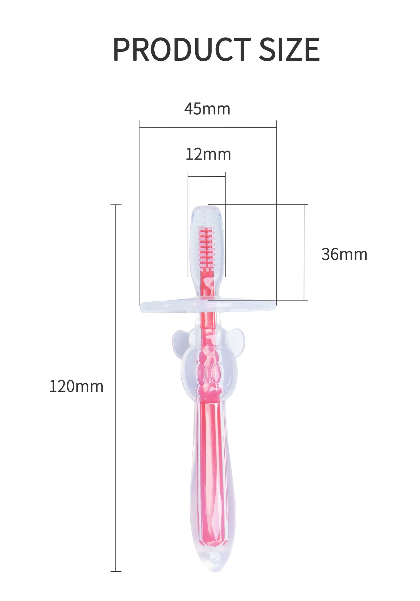 1 Piece Silicone Training Toothbrush 