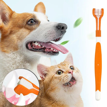 3 Head Pet Toothbrush For Pet