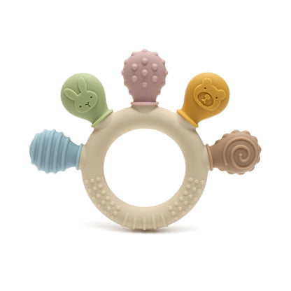 Baby Dinosaur Silicone Teething Toy | BPA-Free Infant Teether