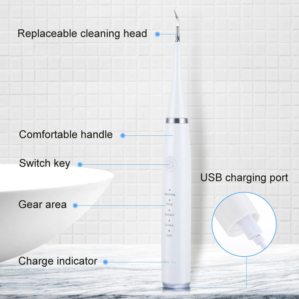 Ultrasonic Dental Scaler & Teeth Plaque Cleaner