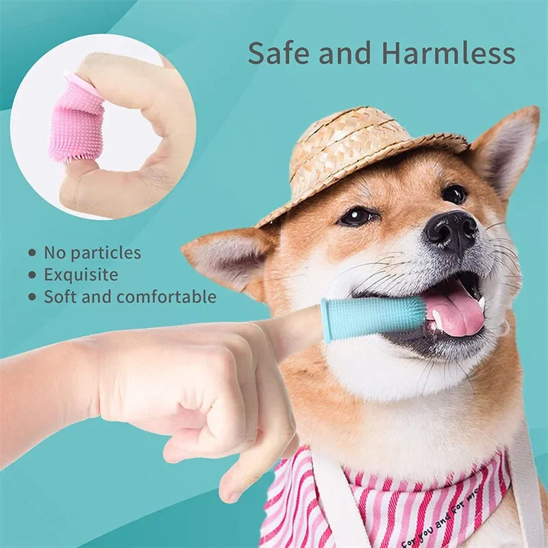 Safe and harmless Silicone DogToothbrush