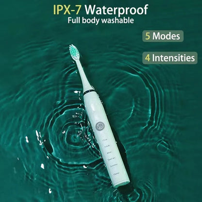 IPX7 Waterproof, USB (Adult, 1 Electric Toothbrush