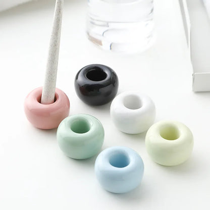 Cute & Small! Ceramic Toothbrush Holder