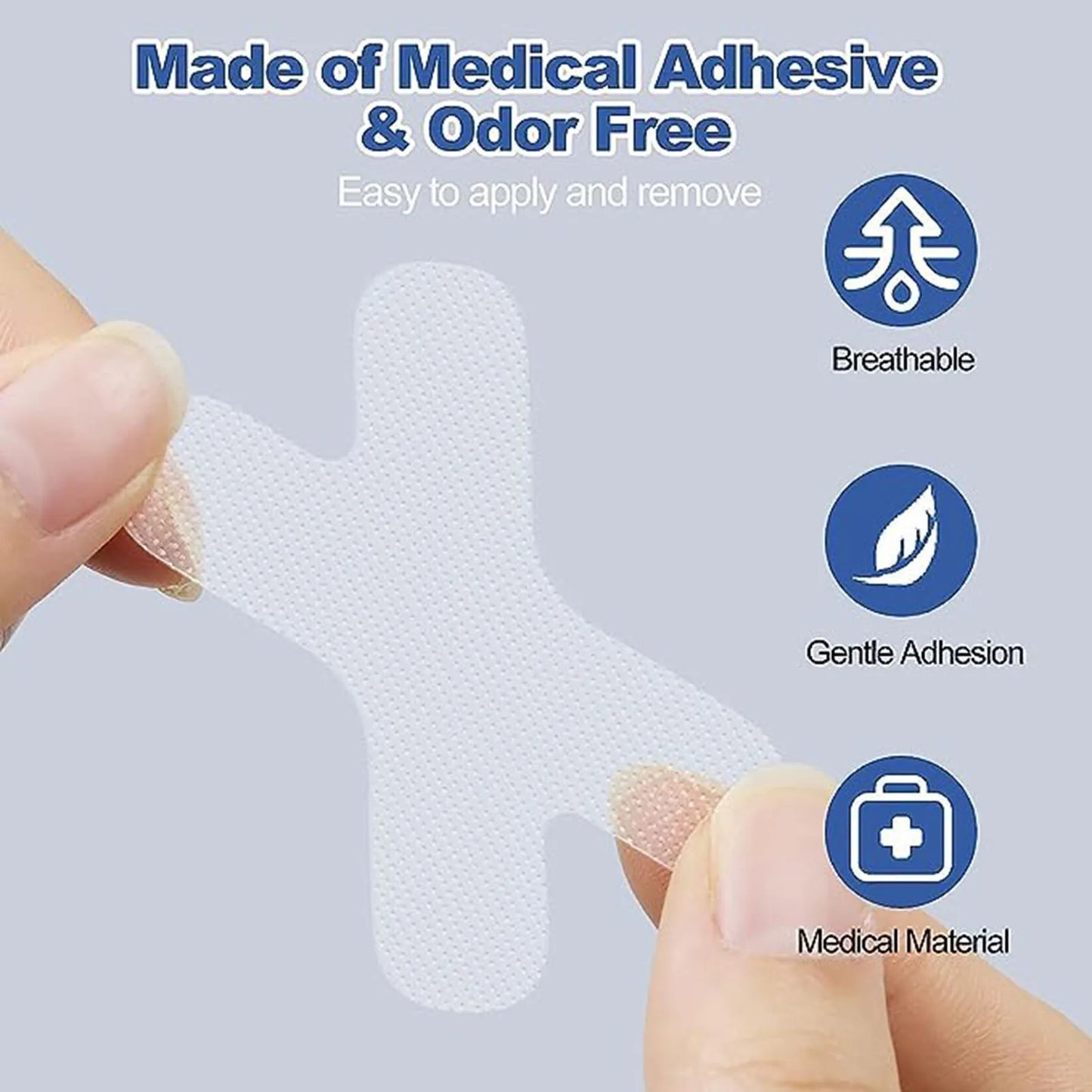 Transparent Anti-Snoring Nasal Strips | Breathable Nose Patches