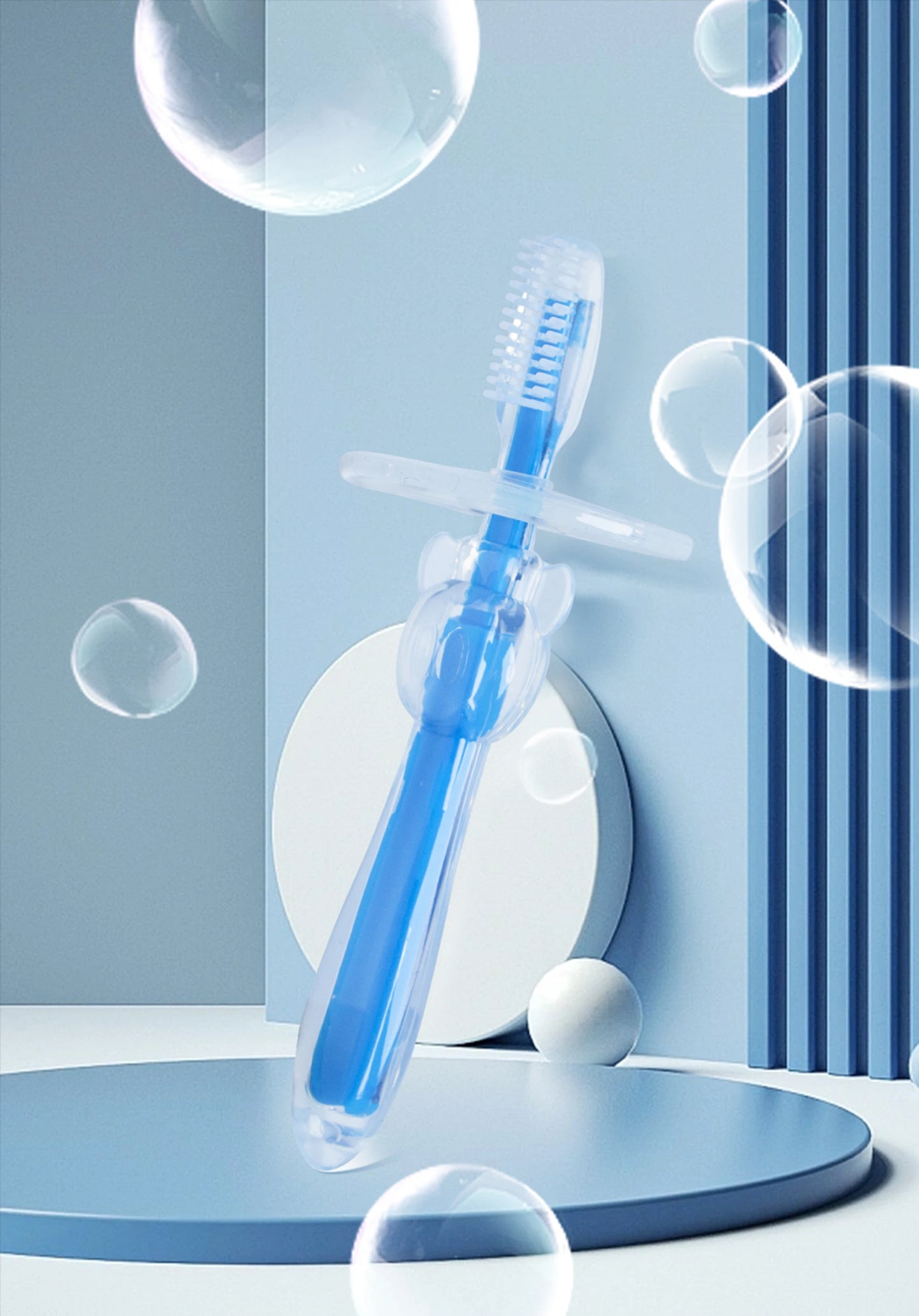 Silicone Toothbrush with Wrapped Handle