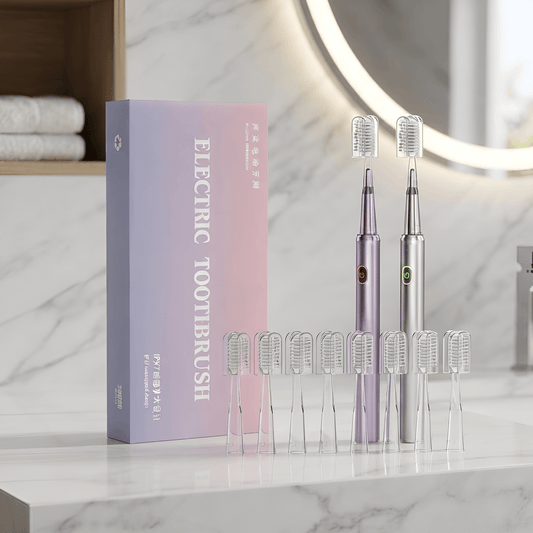 Sonic Electric Toothbrush for Women – Soft DuPont Bristles, 4 Brush Heads, Waterproof